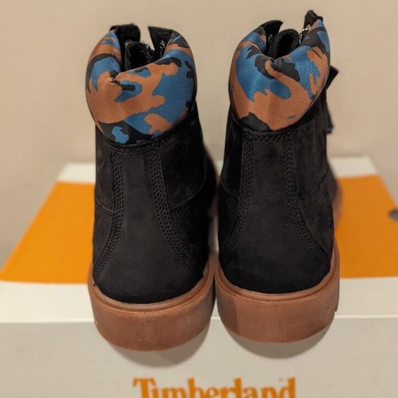 TIMBERLAND MEN'S CLASSIC 6'' INCH WATERPROOF BOOT BLACK NUBUCK A68RK ALL SIZES - Picture 4 of 8